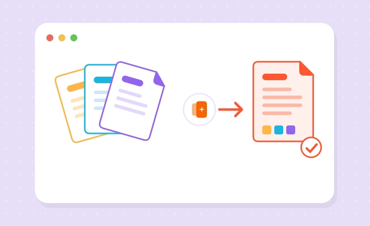 Reunir com outros documentos vários documentos PDF reunidos num único ficheiro