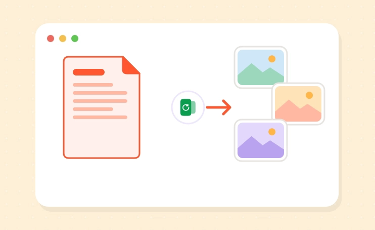 O caminho inverso páginas de um PDF a transformarem-se em imagens JPG separadas